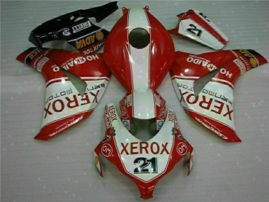 2008-2011 Red Xerox 21 Honda CBR1000RR Motorcycle Fairings Kit