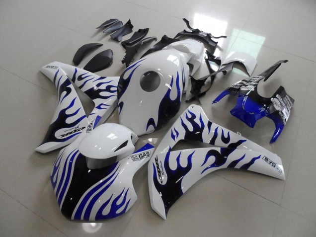 2008-2011 Blue Black Flame Race Honda CBR1000RR Motorbike Fairing Kits