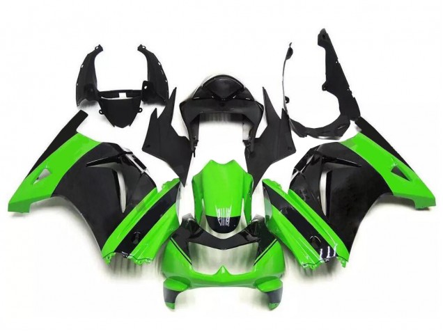 2008-2012 Green Black Kawasaki EX250 Bike Fairings