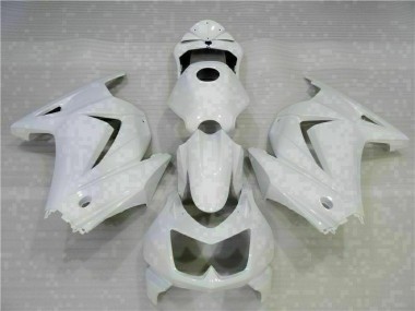 2008-2012 White Kawasaki EX250 Motorcycle Replacement Fairings