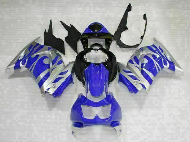 2008-2012 Black Blue Kawasaki EX250 Replacement Fairings