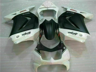 2008-2012 White Black Ninja 3M Kawasaki EX250 Motorcycle Fairings