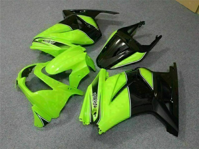 Abs 2008-2012 Green Black Ninja Kawasaki EX250 Motor Bike Fairings