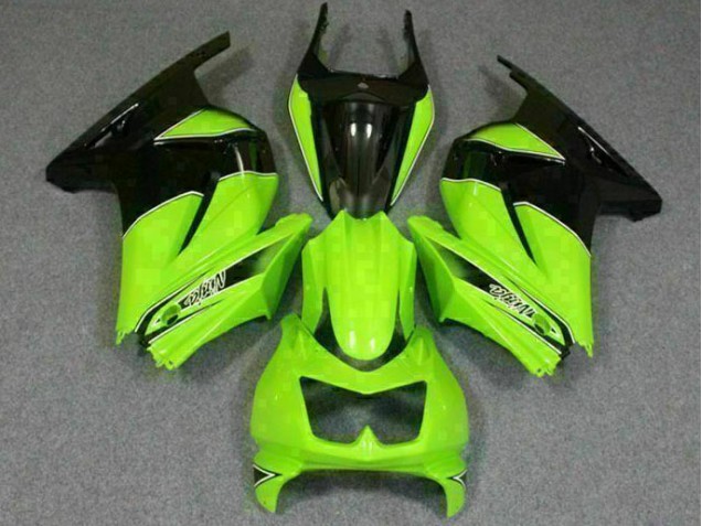 Abs 2008-2012 Green Black Ninja Kawasaki EX250 Motor Bike Fairings