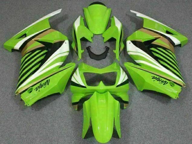 2008-2012 Green White Black Ninja Kawasaki EX250 Replacement Motorcycle Fairings