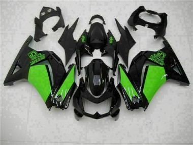 Abs 2008-2012 Black Green Ninja Kawasaki EX250 Motorcycle Bodywork