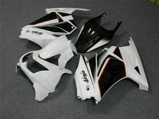 2008-2012 White Black Ninja Kawasaki EX250 Replacement Fairings