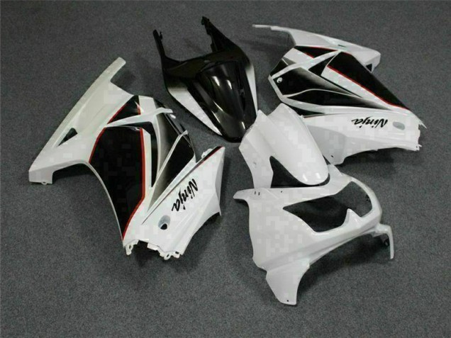 2008-2012 White Black Ninja Kawasaki EX250 Replacement Fairings