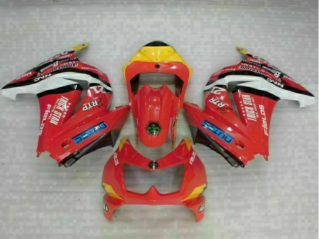 Abs 2008-2012 Red Yellow Kawasaki EX250 Motorcycle Fairing Kit