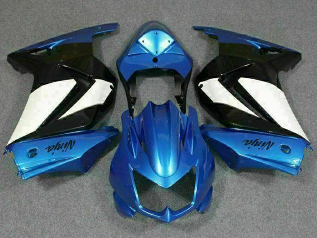 Abs 2008-2012 Blue White Black Ninja Kawasaki EX250 Motorbike Fairing Kits