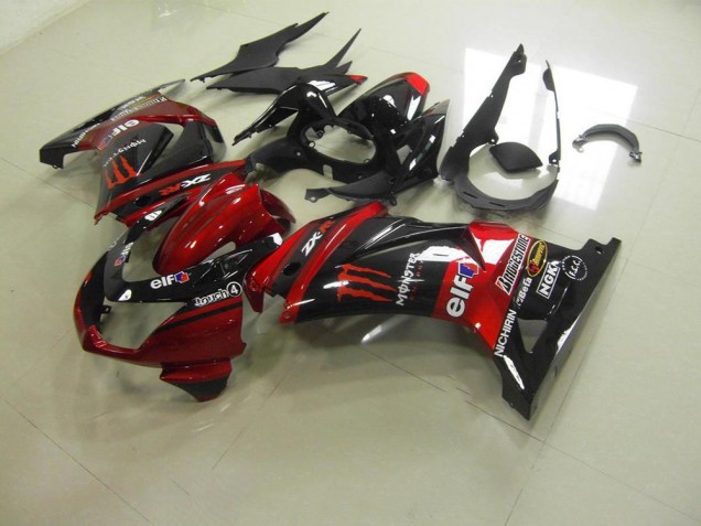 2008-2012 Candy Red Monster Kawasaki ZX250R Motorbike Fairing