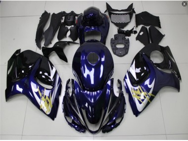 Abs 2008-2019 Blue Gold Suzuki GSXR 1300 Hayabusa Motorcycle Bodywork