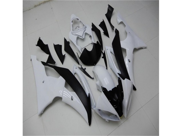 Abs 2008-2016 White Black Yamaha YZF R6 Bike Fairings & Bodywork