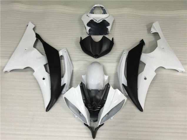 Abs 2008-2016 White Black Yamaha YZF R6 Bike Fairings & Bodywork