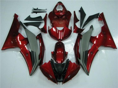 Abs 2008-2016 Red Grey Yamaha YZF R6 Motorcycle Fairings Kits