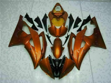 Abs 2008-2016 Orange Yamaha YZF R6 Bike Fairings