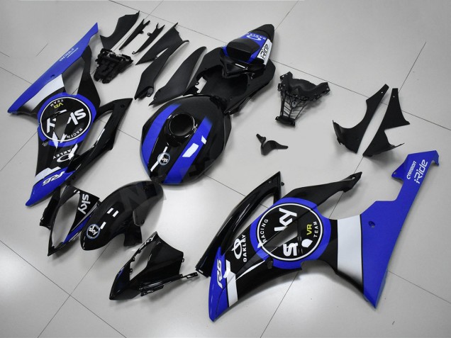 Abs 2008-2016 Blue Black Yamaha YZF R6 Bike Fairings