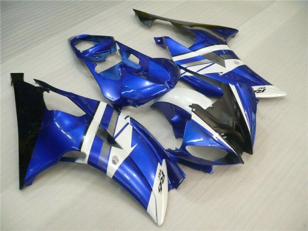 2008-2016 Blue White Black Yamaha YZF R6 Bike Fairings & Bodywork