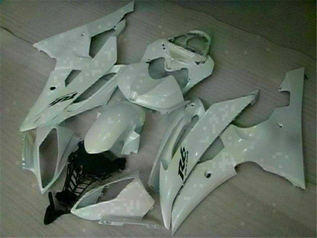 2008-2016 White Yamaha YZF R6 Replacement Fairings