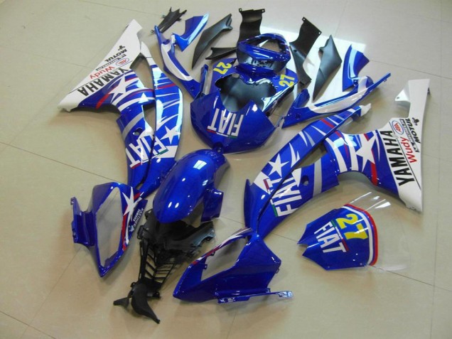 Abs 2008-2016 Blue Star Fiat Yamaha YZF R6 Bike Fairing Kit