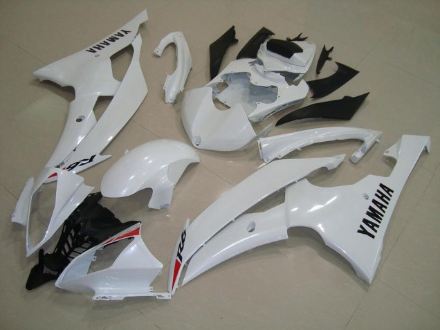 2008-2016 Pearl White Yamaha YZF R6 Motorbike Fairing Kits