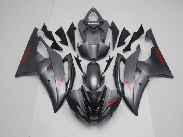 2008-2016 Matte Black Grey Yamaha YZF R6 Motorcycle Fairings Kit