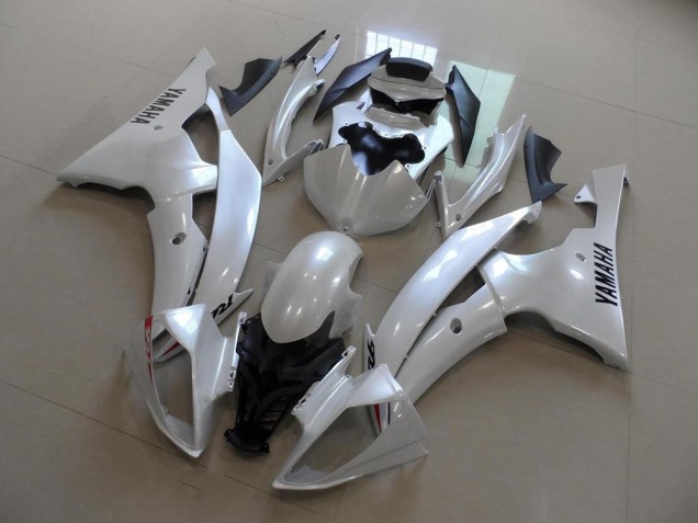 2008-2016 Pearl White OEM Style Yamaha YZF R6 Motorbike Fairing