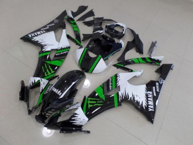 Abs 2008-2016 Special White Green Monster Yamaha YZF R6 Motorbike Fairing Kits