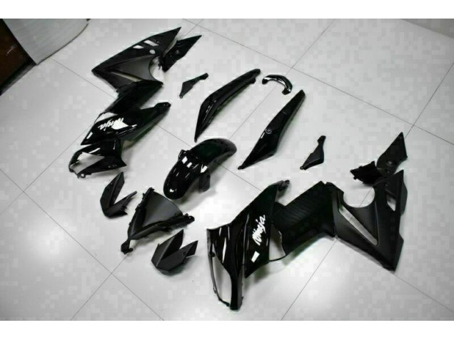 2009-2011 Glossy Black Kawasaki EX650 Bike Fairings