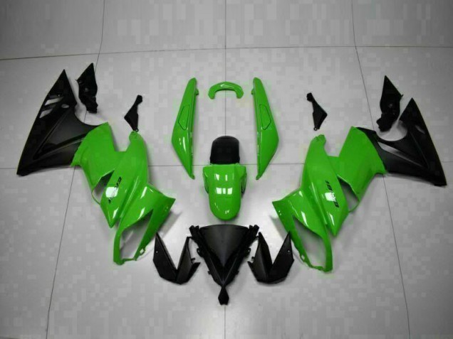 2009-2011 Green Black Kawasaki EX650 Motor Bike Fairings