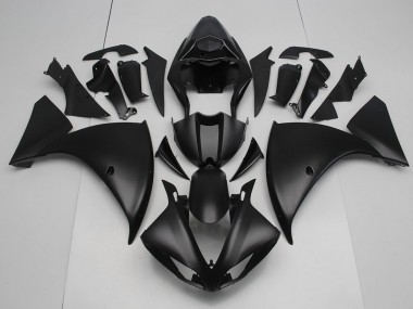 2009-2011 Matte Black Yamaha YZF R1 Moto Fairings