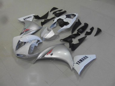 2009-2011 White Silver Yamaha YZF R1 Motorcycle Fairing Kit