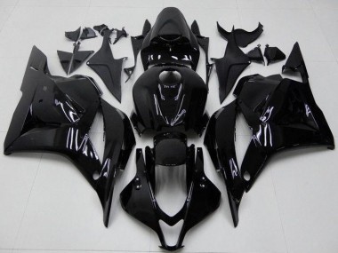 Abs 2009-2012 Glossy Black Honda CBR600RR Bike Fairing Kit