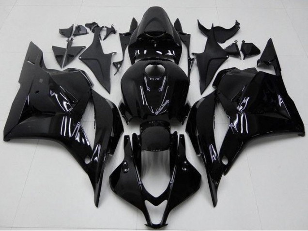 Abs 2009-2012 Glossy Black Honda CBR600RR Bike Fairing Kit