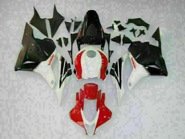 2009-2012 White Black Red Honda CBR600RR Motorcycle Fairings Kit