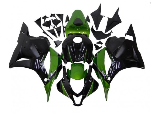 2009-2012 Green Black Honda CBR600RR Motorcycle Fairings Kit