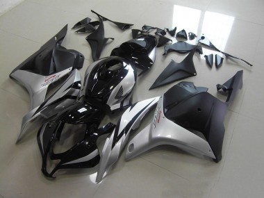 2009-2012 Black Silver Honda CBR600RR Motorbike Fairings