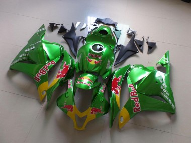 Abs 2009-2012 Green Red Bull Honda CBR600RR Motorcycle Bodywork