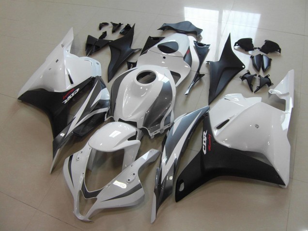 2009-2012 White Black Grey Honda CBR600RR Motorbike Fairings