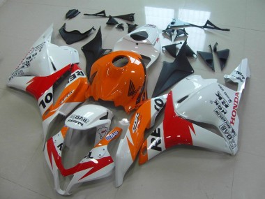 Abs 2009-2012 White New Repsol Honda CBR600RR Replacement Motorcycle Fairings