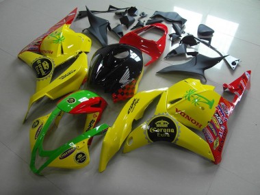 Abs 2009-2012 Yellow Corona Extra Honda CBR600RR Motorbike Fairing Kits