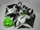 2009-2012 Green Black White 25 Kawasaki ZX6R Bike Fairings