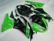 2009-2012 Black Green Kawasaki ZX6R Bike Fairing Kit