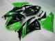 2009-2012 Black Green Kawasaki ZX6R Bike Fairing Kit