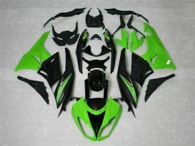 2009-2012 Black Green 636 Kawasaki ZX6R Motorcycle Bodywork