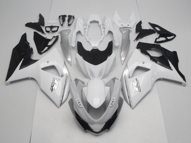 2009-2016 White OEM Style Suzuki GSXR 1000 K9 Bike Fairings