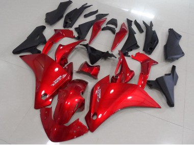 2011-2013 Red Matte Black Honda CBR250RR Motorcyle Fairings