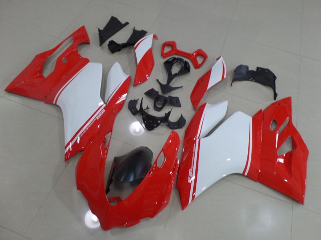 2011-2014 Red White Ducati 1199 Motorbike Fairing