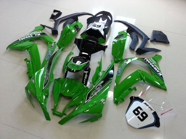 2011-2015 Green Kawasaki ZX10R Moto Fairings