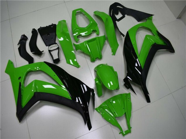 2011-2015 Green Black Kawasaki ZX10R Replacement Fairings